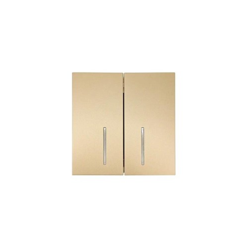 Выключатель 2-кл. с индик. СП ZIMA IP20 10А безвинт. зажим зол. LEZARD 704-3688-112QC