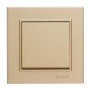 Переключатель проходной 1-кл. СП Karea 10А IP20 латунь Makel 56057020