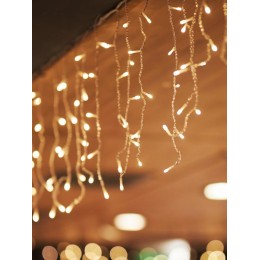 Гирлянда светодиодная "Бахрома" OIC080WW-C-E-31V 2х0.48м 20 нитей 80LED тепл. бел. 16/48/40/24см ули