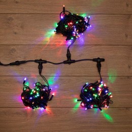 Гирлянда светодиодная "LED ClipLight" 3 нити х10м 198LED мультиколор 18Вт 24В IP65 трансф. в компл.