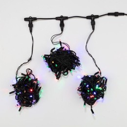 Гирлянда светодиодная "LED ClipLight" 3 нити х10м 198LED мультиколор 18Вт 24В IP65 трансф. в компл.