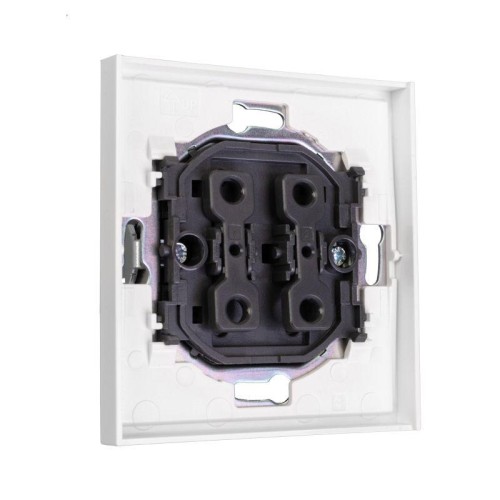 Выключатель 2-кл. СП STRONG MIELE 10А жемчуж. Kranz KR-78-0706-4