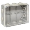 Коробка распаячная КМР-050-042пк пылевлагозащ. 190х140х70 10 мембранных вводов уплот. шнур прозр. кр
