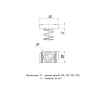 Гайка STRUT (канальная) М10 с короткой пружиной EKF stgkpM10