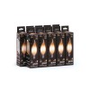 Лампа светодиодная филаментная Black Filament 5Вт свеча на ветру 2700К тепл. бел. E14 420лм GAUSS 10