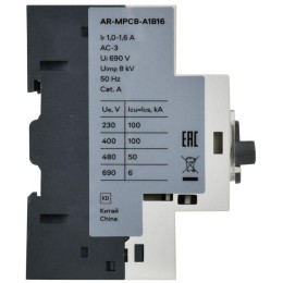Выключатель автоматический защиты двигателя A1 GV2P 1-1.6А ARMAT IEK AR-MPCB-A1B16