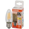 Лампа светодиодная филаментная LS CLB40 4W/827 230VFILCL RU 4Вт 2700К тепл. бел. E27 470лм B угол пу