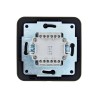 Переключатель проходной 2-кл.СП ASTI 10А IP20 в сборе черн. бархат LEZARD 7081-4242-106