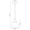 Светильник PL-430S-1 С01 подвес. LOFT 1хE27 60Вт 230В бел. Camelion 13083