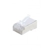 Разъем PLUG-8P8C-U-C6-SH-100 (8P8C) под витую пару кат. 6 (50/50микродюйм) экранир. универс. (для ож