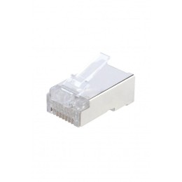 Разъем PLUG-8P8C-U-C6-SH-100 (8P8C) под витую пару кат. 6 (50/50микродюйм) экранир. универс. (для ож