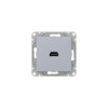 Розетка СП Эпика HDMI механизм алюм. EKF UP1-SOA-HDMI