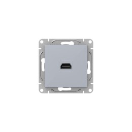 Розетка СП Эпика HDMI механизм алюм. EKF UP1-SOA-HDMI