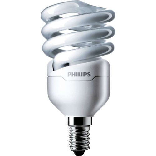 Лампа люминесцентная компакт. Tornado T2 8y 12Вт E14 спиральная 2700К WW PHILIPS 929689381502