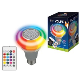 Светильник светодиодный ULI-Q340 5W/RGB/E27 SILVER Диско с динамиком и Bluetooth 220В серебр. Volpe