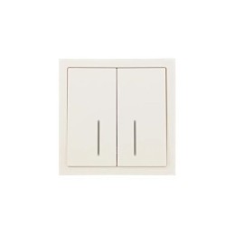 Выключатель 2-кл. с индик. СП ZIMA IP20 10А безвинт. зажим слон. кость LEZARD 704-9088-112QC