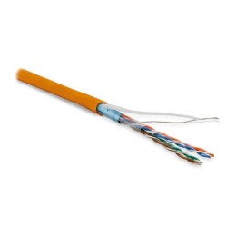 Кабель витая пара F/UTP кат.5E 4 пары 26 AWG МЖ patch экран-фольга LSZH нг(С)-HF -20град.C-+75град.C