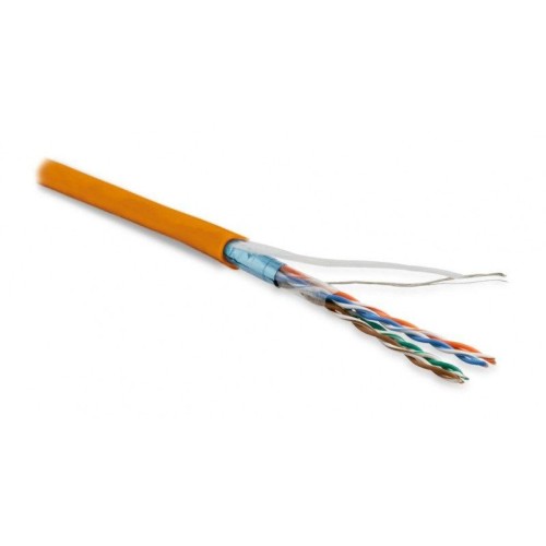 Кабель витая пара F/UTP кат.5E 4 пары 26 AWG МЖ patch экран-фольга LSZH нг(С)-HF -20град.C-+75град.C