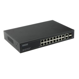 Коммутатор управляемый SW-71802/L Gigabit Ethernet на 18 RJ45 + 2 GE SFP порта OSNOVO 13813