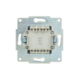 Переключатель проходной 2-кл.СП ASTI 10А IP20 механизм бел. LEZARD 7081-0288-106