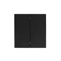 Выключатель 2-кл. СП STRONG MIELE 10А антрацит Kranz KR-78-0706-5
