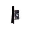 Выключатель 2-кл. СП STRONG MIELE 10А антрацит Kranz KR-78-0706-5