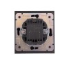 Выключатель 2-кл. СП STRONG MIELE 10А антрацит Kranz KR-78-0706-5
