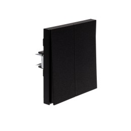 Выключатель 2-кл. СП STRONG MIELE 10А антрацит Kranz KR-78-0706-5