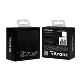 Выключатель 2-кл. СП STRONG MIELE 10А антрацит Kranz KR-78-0706-5