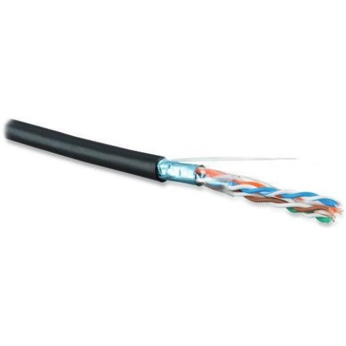Кабель витая пара F/UTP кат.5E 4 пары 24 AWG ОЖ solid экран-фольга внешн. LSZH нг(С)-HF -40град.C-+7