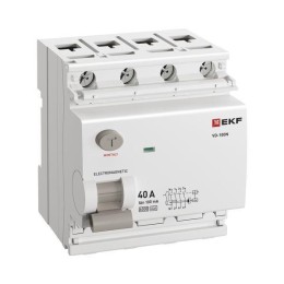 Выключатель дифференциального тока 4п 40А 100мА тип A 6кА ВД-100N электромех. PROxima EKF E1046MA401