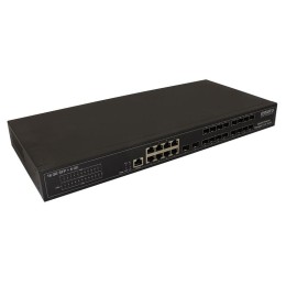 Коммутатор управляемый L2+ SW-70818/L2 Gigabit Ethernet на 18хGE SFP + 8хGE RJ45 портов OSNOVO 13263