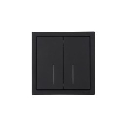 Выключатель 2-кл. с индик. СП ZIMA IP20 10А безвинт. зажим черн. бархат LEZARD 704-4288-112QC