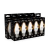 Лампа светодиодная Black 9.5Вт свеча 3000К тепл. бел. E27 890лм GAUSS 103102110