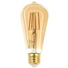 Лампа светодиодная филаментная F-LED ST64-7W-824-E27 7Вт ST64 золотая 2400К тепл. бел. E27 Эра Б0047
