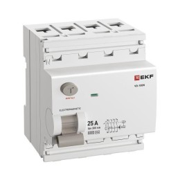 Выключатель дифференциального тока 4п 25А 300мА тип A 6кА ВД-100N электромех. PROxima EKF E1046MA253