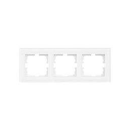 Рамка 3-местн. гориз. VESNA стекло бел. LEZARD 742-5480-148