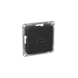 Розетка СП Эпика HDMI механизм черн. EKF UP1-SOB-HDMI