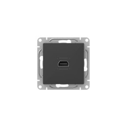 Розетка СП Эпика HDMI механизм черн. EKF UP1-SOB-HDMI