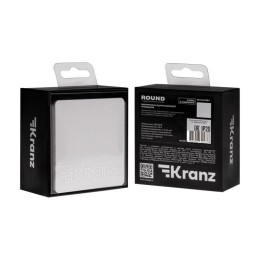 Выключатель проходной (переключатель) 1-кл. СП ROUND MIELE 10А перламутр Kranz KR-78-0708-1