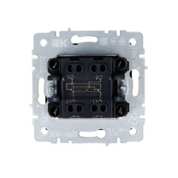 Выключатель перекрестный 1-кл. СП BRITE 10А ВС10-1-3-БрТБ механизм бронза IEK BR-V13-0-10-K45