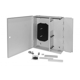 Бокс оптический FO-WBX-6хSLT-W140H42-48UN-GY универс. настенный от 8 до 48 портов (SC duplex LC ST F