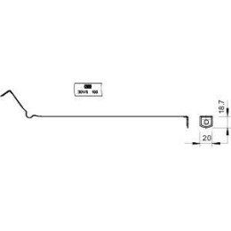 Скоба для водост. труб d8-10мм 301 S-120 FS OBO 5351073