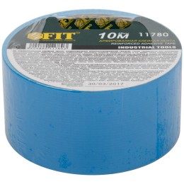 Лента клейкая универсальная армированная "Ductape" 48ммх10м син. FIT 11780