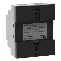 Модуль ЦПУ ПЛК 430 8 DI 4 RO 24В DC без экрана ONI PLR-430-CPU-08D04R-0DC-00