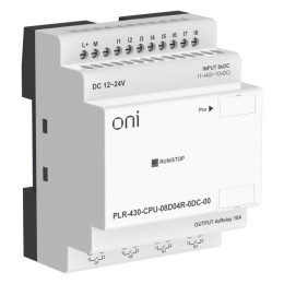 Модуль ЦПУ ПЛК 430 8 DI 4 RO 24В DC без экрана ONI PLR-430-CPU-08D04R-0DC-00