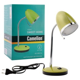 Светильник KD-308 C16 настол. база 230В 40Вт E27 зел. Camelion 11479
