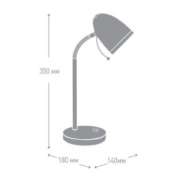 Светильник KD-308 C16 настол. база 230В 40Вт E27 зел. Camelion 11479