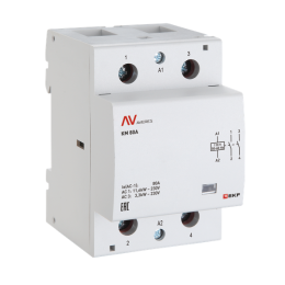 Контактор модульный КМ 100А 1NC+1NO 24В AC (3 мод.) AVERES EKF km-av-3-100-11-24V