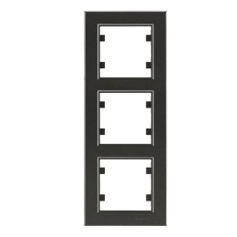 Рамка 3-м Karea вертик. дым. Makel 56050708